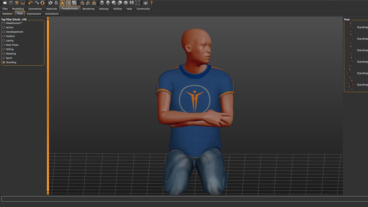 Photo de Conception 3D : meilleur logiciel 3D gratuit: MakeHuman