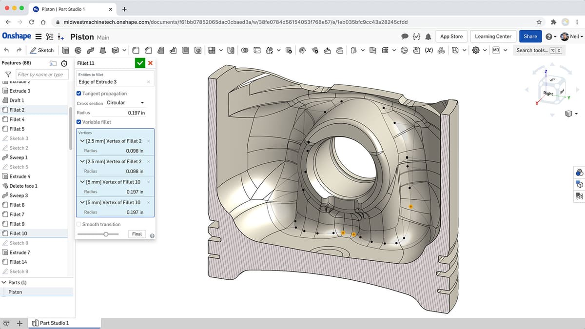 Photo de Conception 3D : meilleur logiciel 3D gratuit: Onshape Free