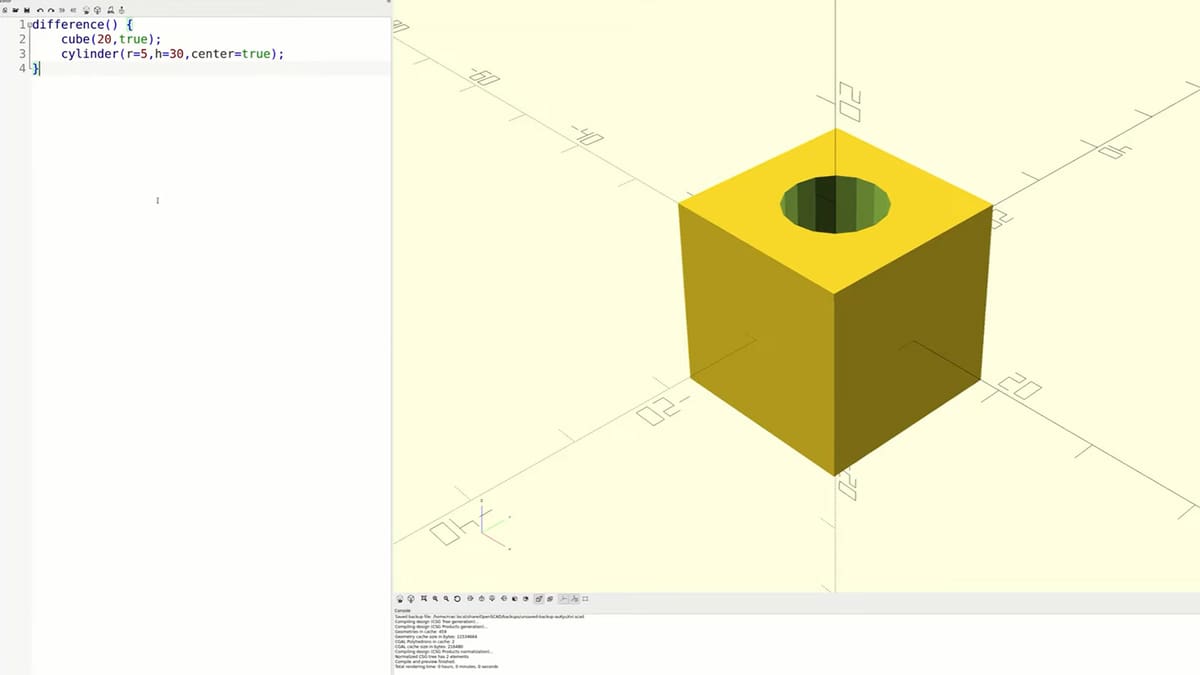 Photo de Conception 3D : meilleur logiciel 3D gratuit: OpenSCAD
