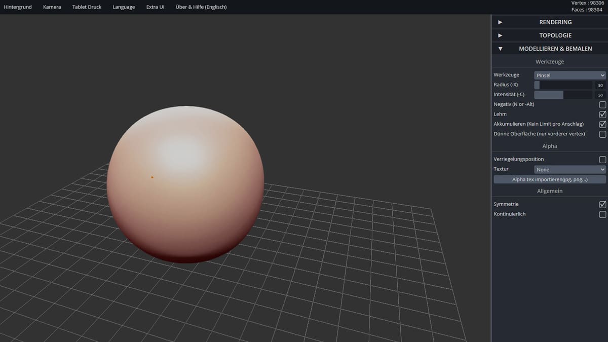 Photo de Conception 3D : meilleur logiciel 3D gratuit: SculptGL