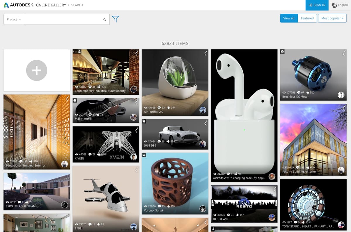 Photo de Modèle 3D gratuit / Objet 3D gratuit: Galerie en ligne d’Autodesk