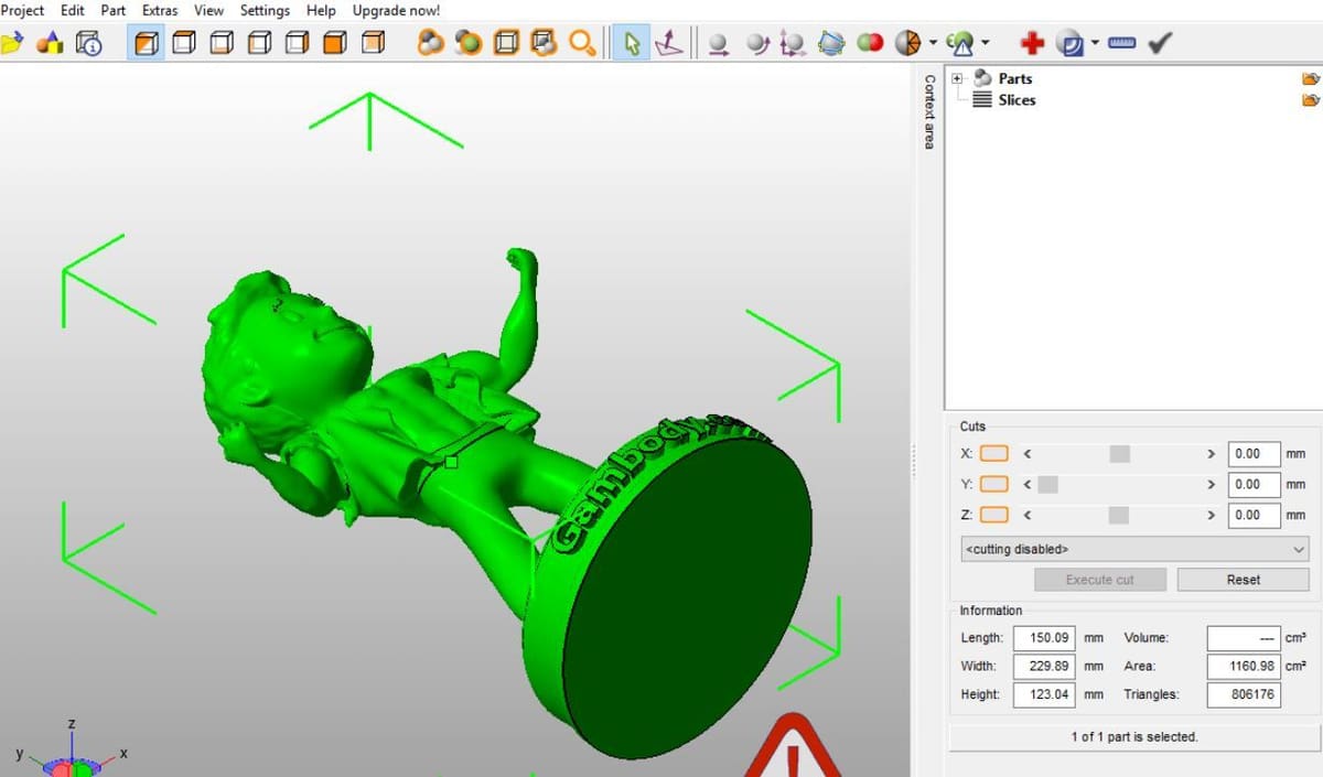 Unlike the DAE format, you can slice and 3D print OBJ files