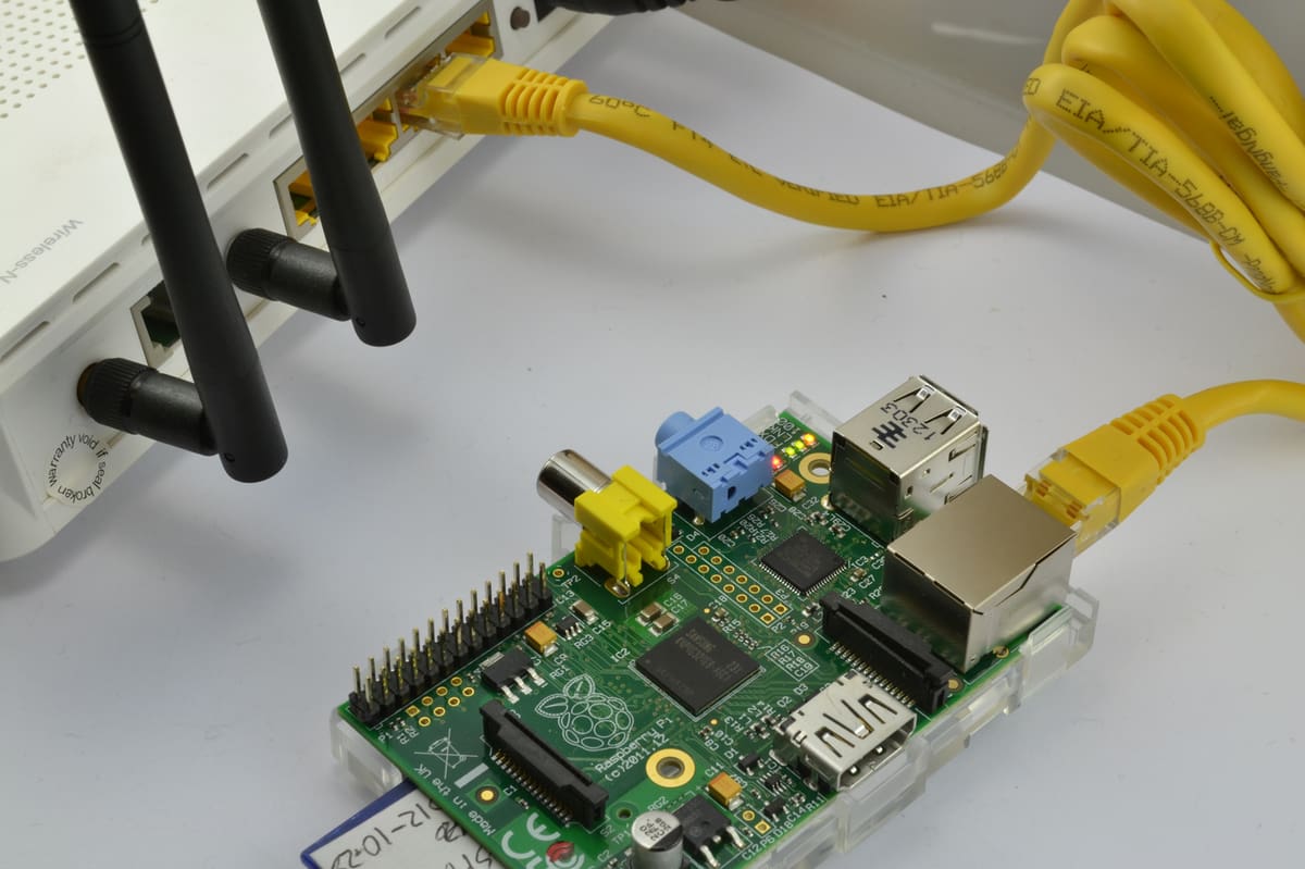 If you'll be connecting your Pi directly to the router, you can skip configuring the network