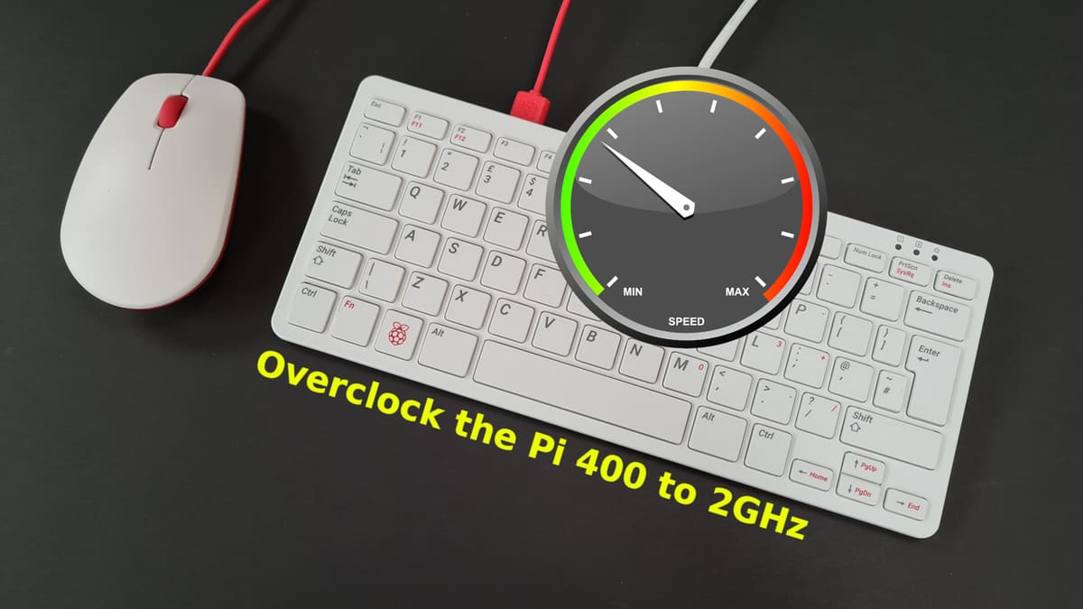 The Raspberry Pi 400 is especially suitable for overclocking.