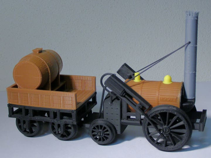 An early steam locomotive brought to miniature life