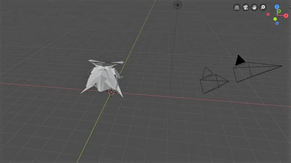 A scene imported as FBX