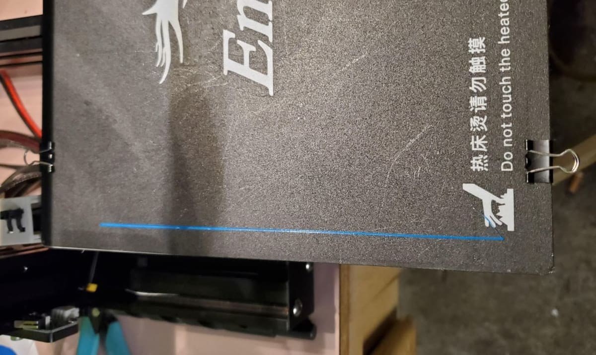 You can use the G1 command to print a test prime line before a print