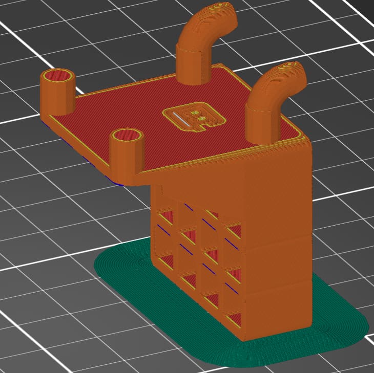 If you go with this orientation, you'll likely want to add a brim