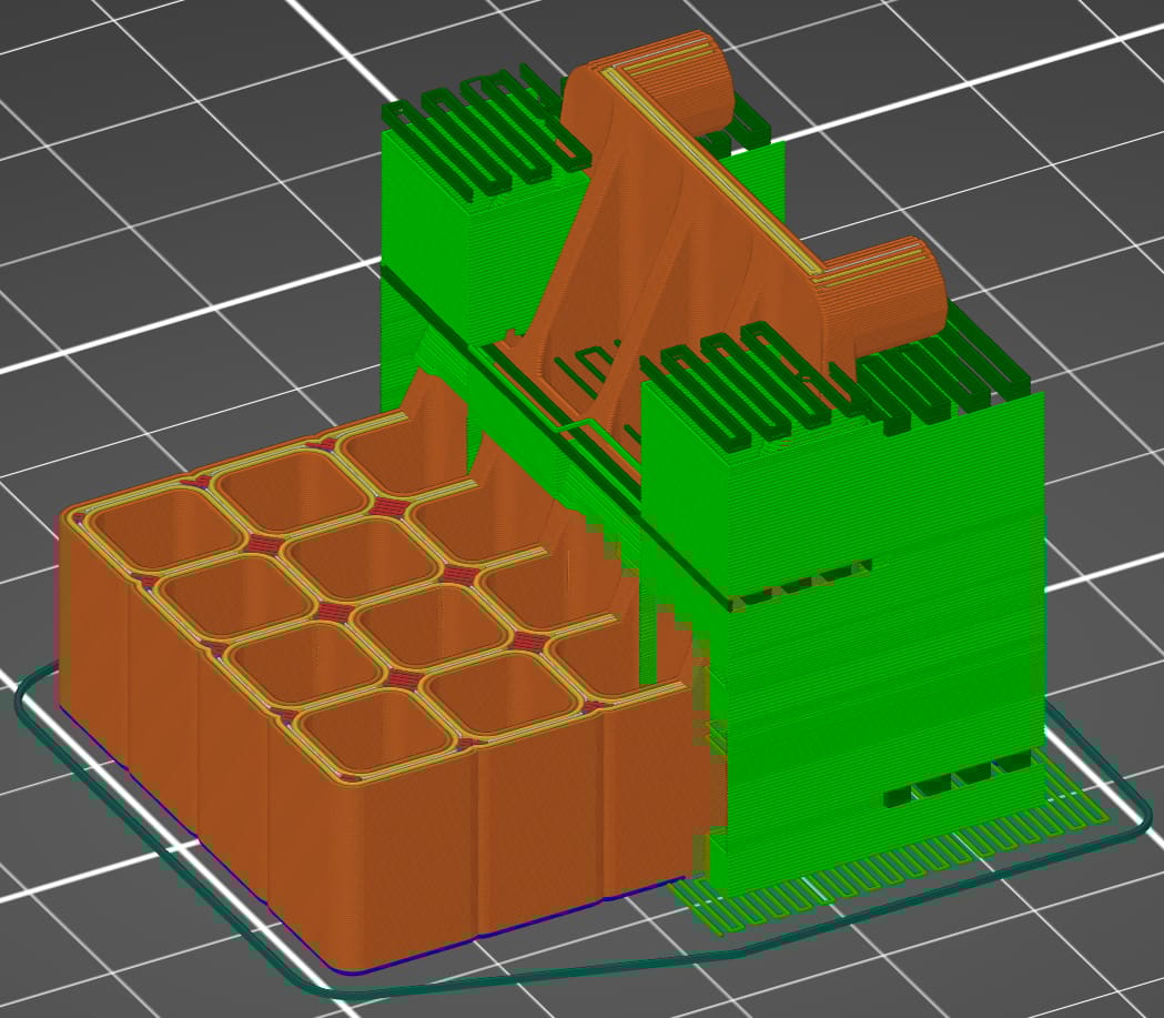 In this orientation, the holes have the best chance of dimensional accuracy