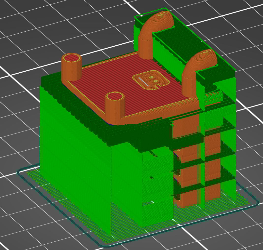 You'll have to do significant post-processing with this orientation