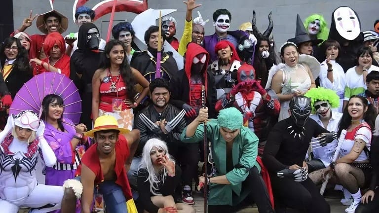 Cosplayers gather at New Delhi Comic Con