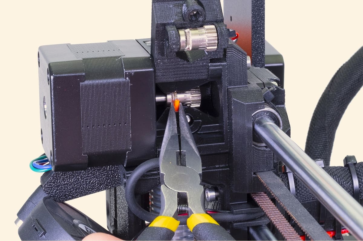 With pliers, you can easily hold part components