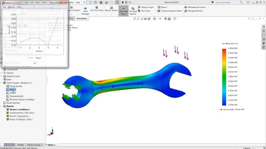 SolidWorks simulation package is a solution geared towards the professional user