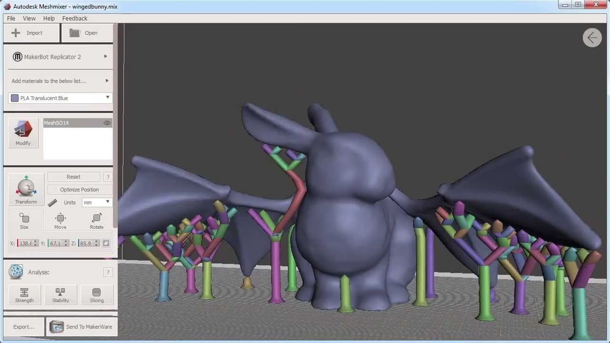 Meshmixer offers a number of options for 3D printing