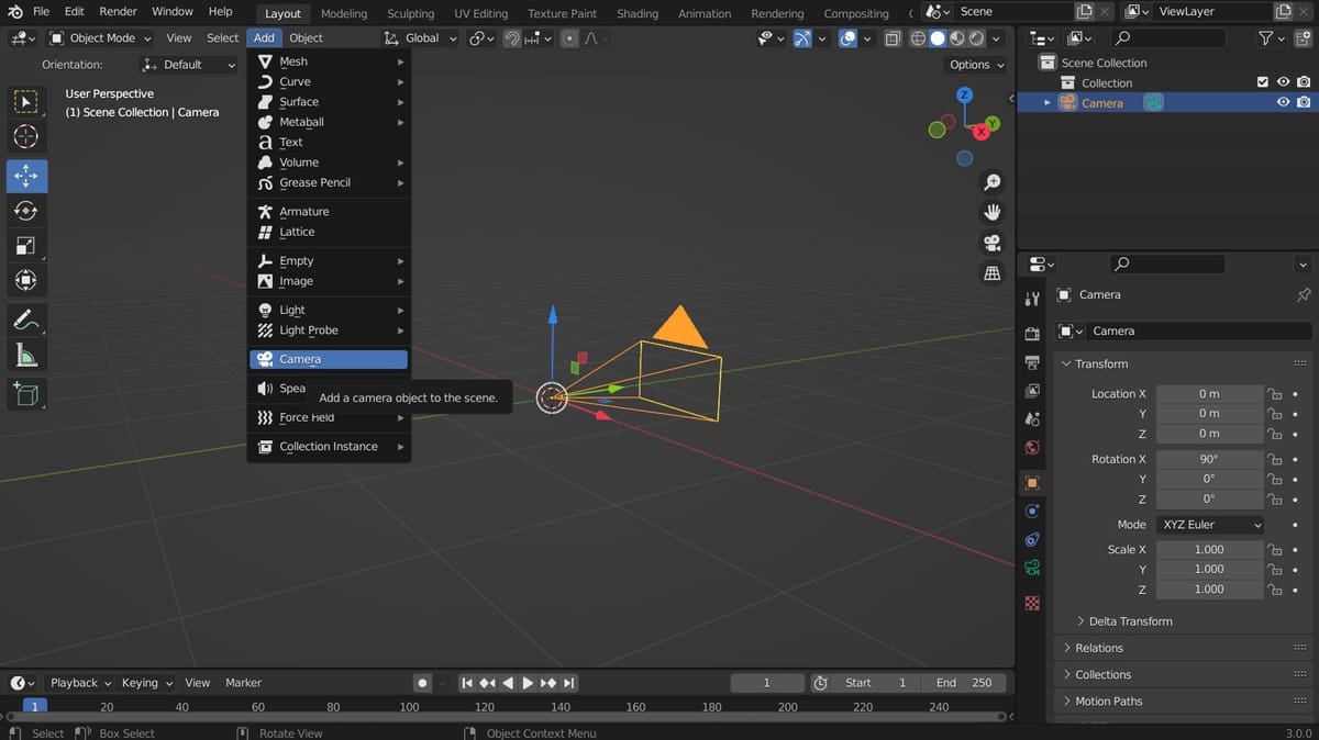Image of: Adding a Camera (Optional)