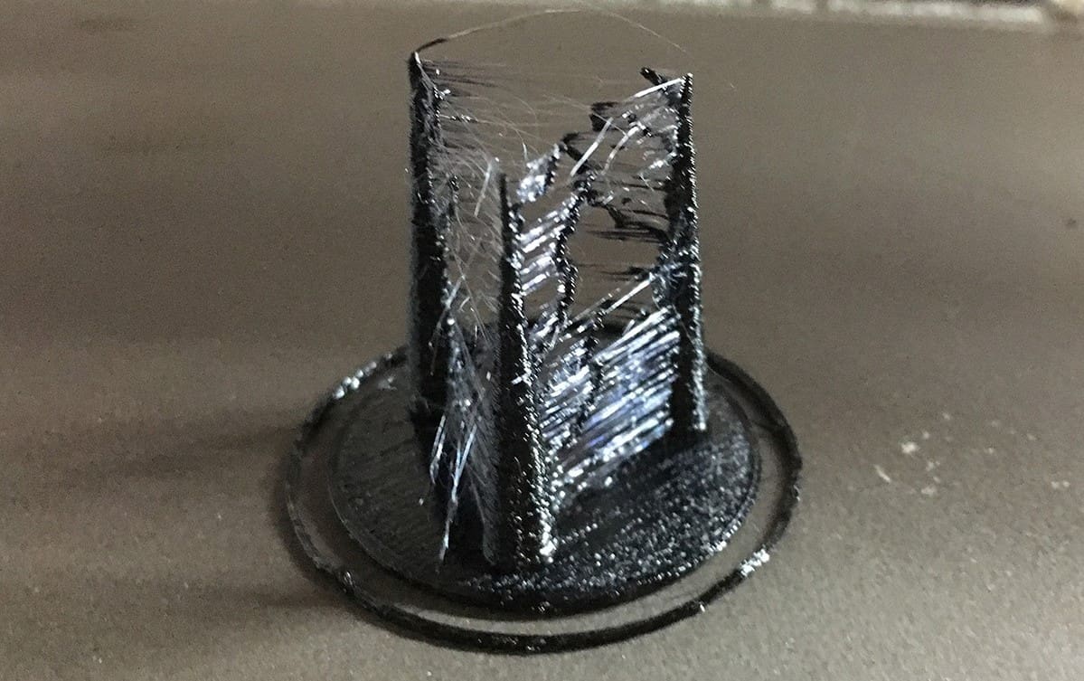 PETG has a tendency to string; this is an extreme case