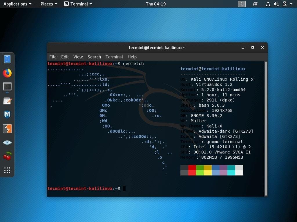 Kali Linux is used across many industries and can be found in the popular hacking TV show Mr. Robot