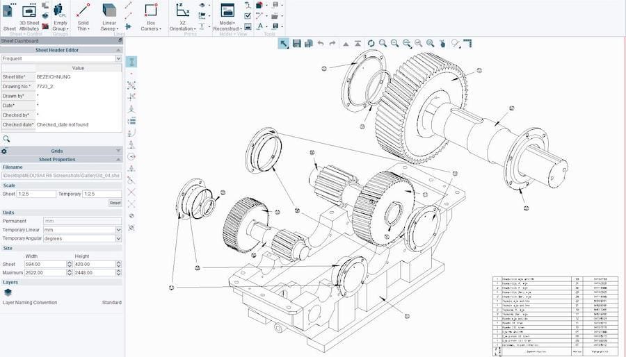 CAD software provides 2D and 3D environments for product conceptualization and development