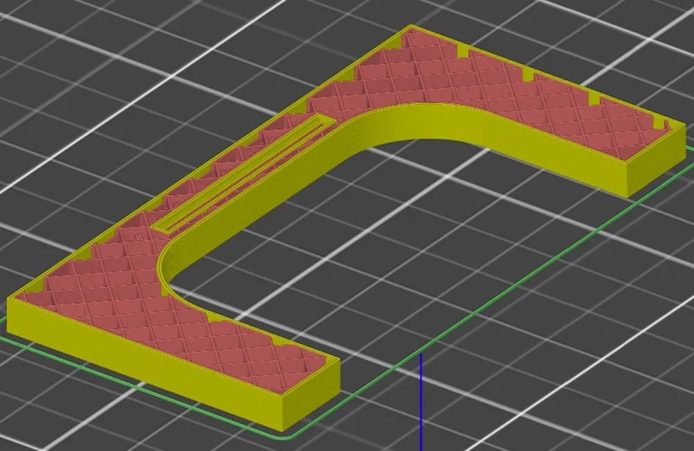 The internal rod is now added