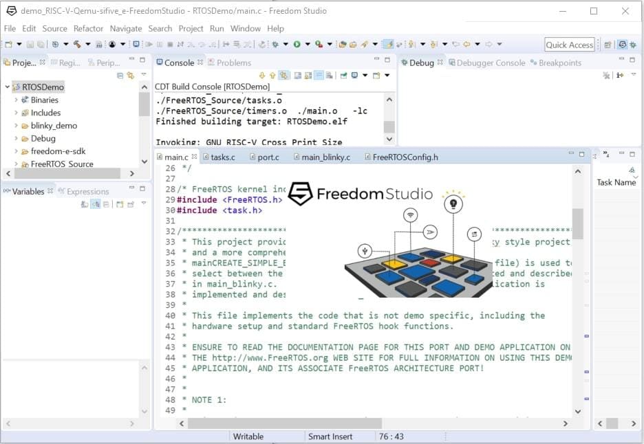 FreeRTOS can easily handle multiple tasks