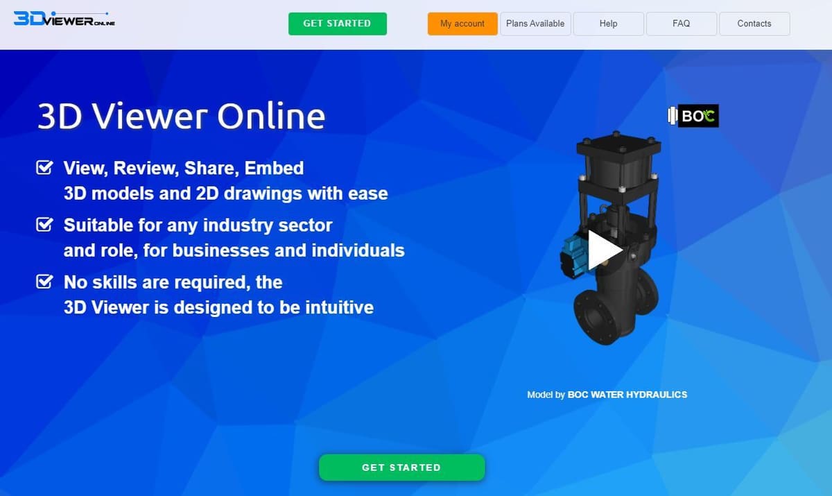 Take a trial run with 3D Viewer Online