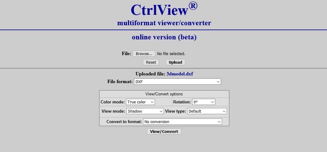 A nice lightweight viewer with display options