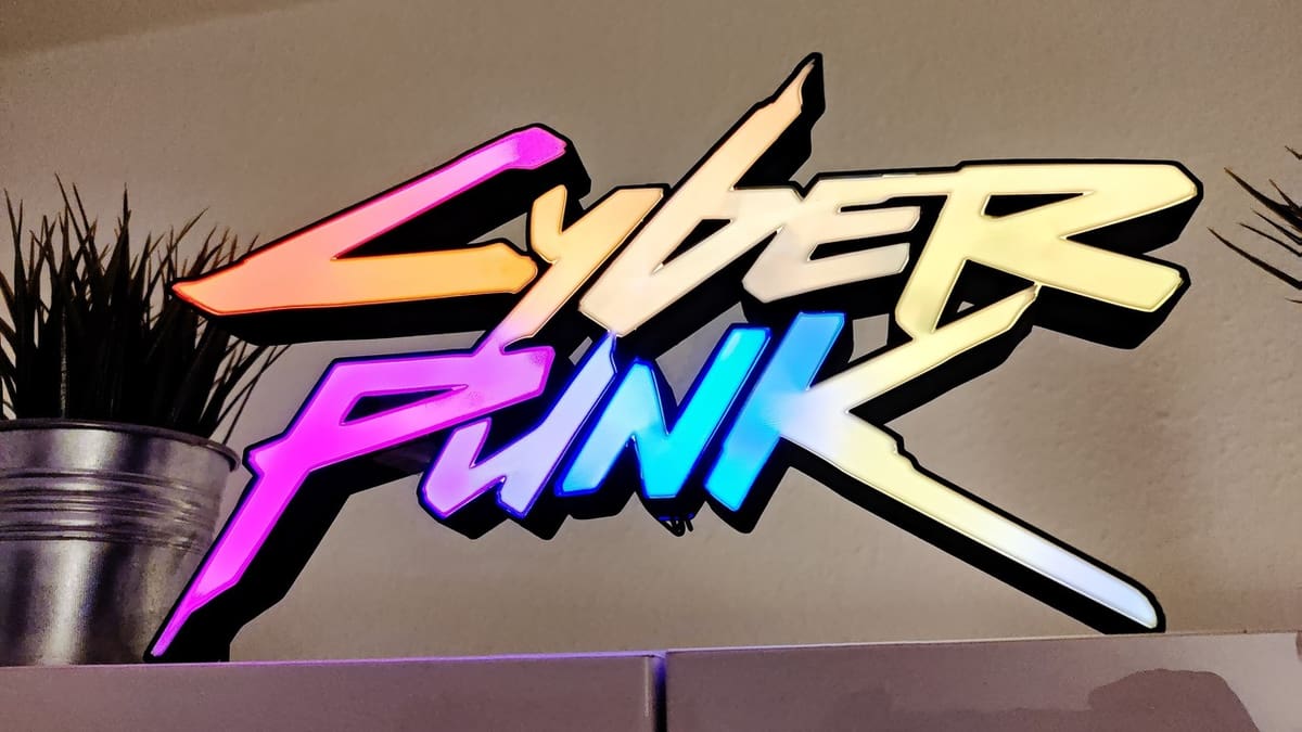 This LED sign can fill your RGB lamp needs