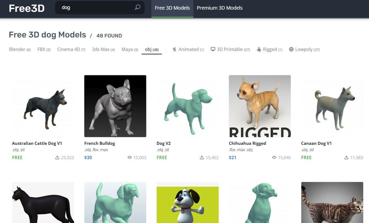 Image of: 13. Free3D