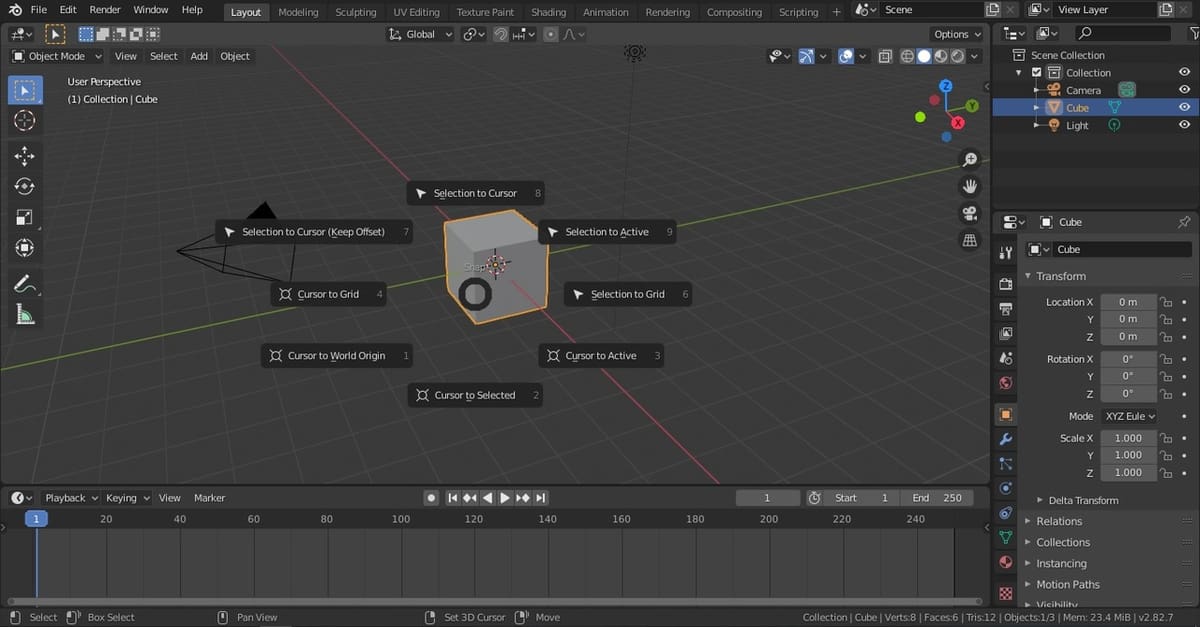 Using the Pie Menu, you'll work so much faster