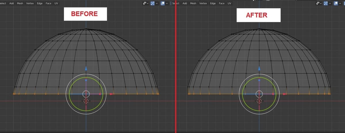 Use scaling to change your selection's size while keeping the relative positioning