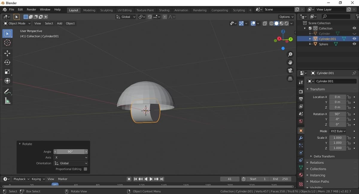 Input the angle you want in the Rotate menu to get the exact value you want