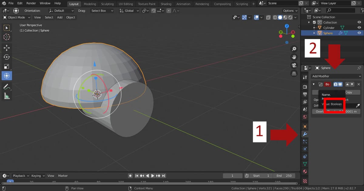 Boolean operation allows you to unite, cut or instersect objects