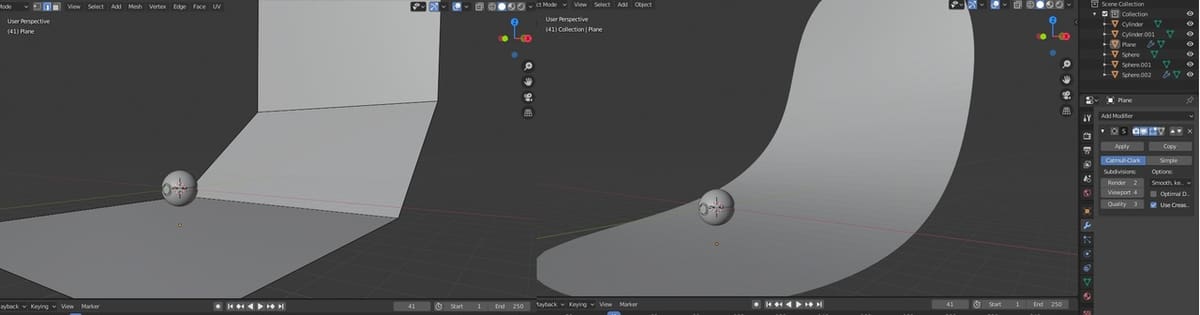 Create a wall surface so that your renderings will look smooth