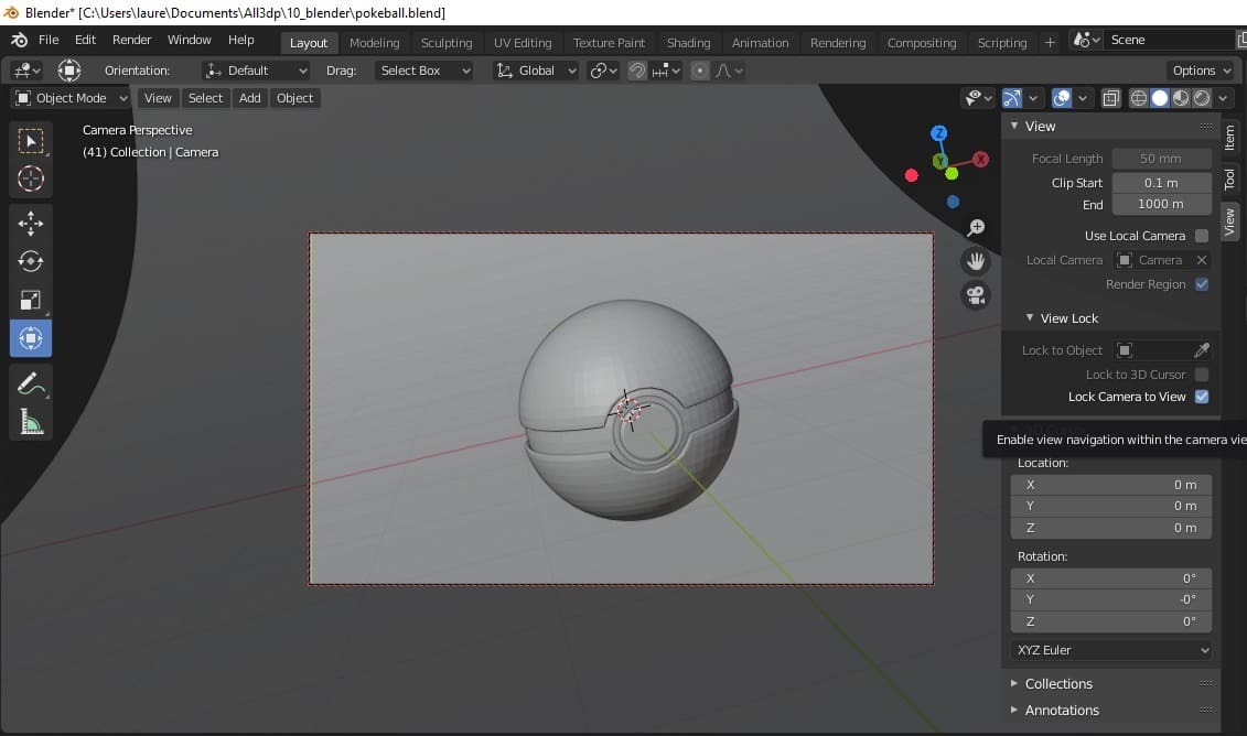 Adjust your camera angle to get a render you like