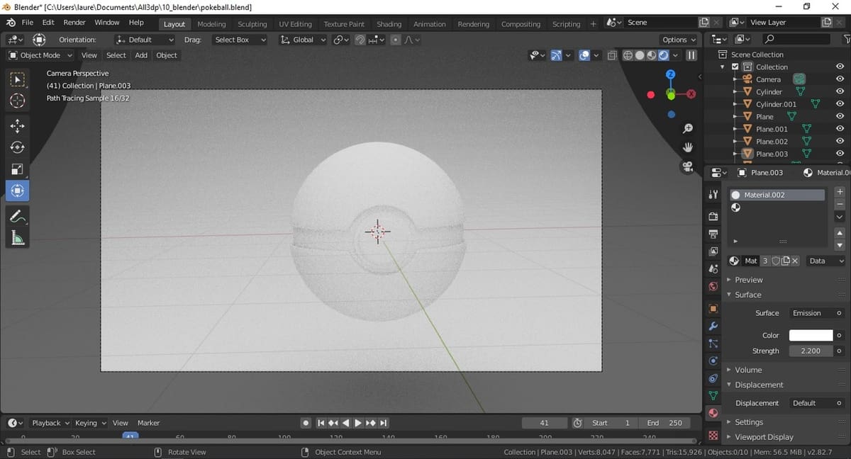 With a light source, you can now see what's in your scene