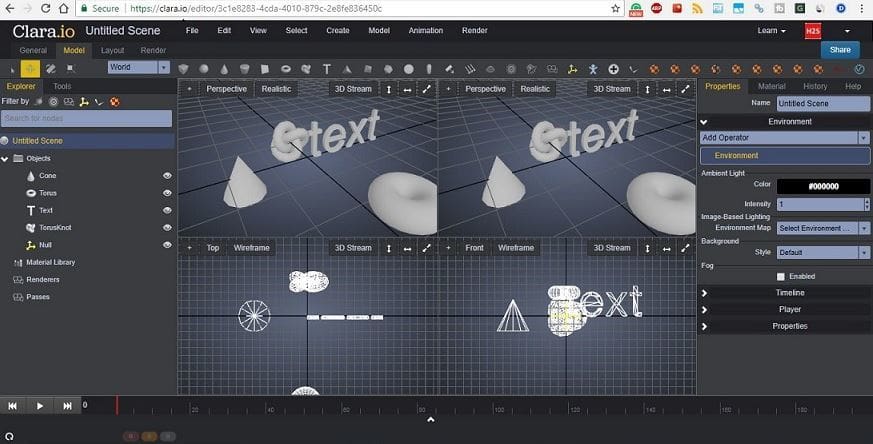 Animating in Clara.io