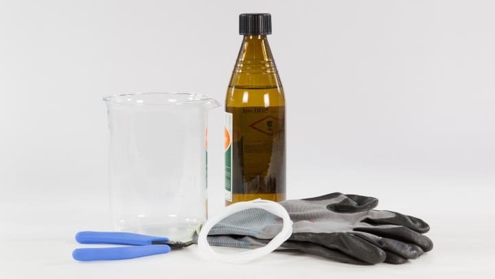 A sample set of tools and materials