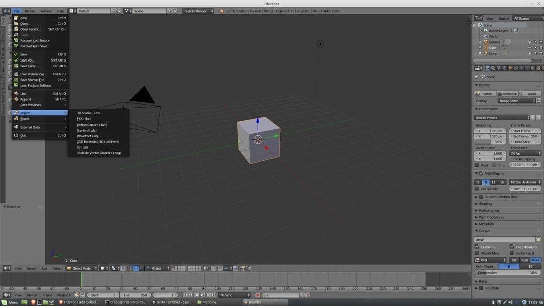 3D modeling software tools like Blender support exporting to and from DAE