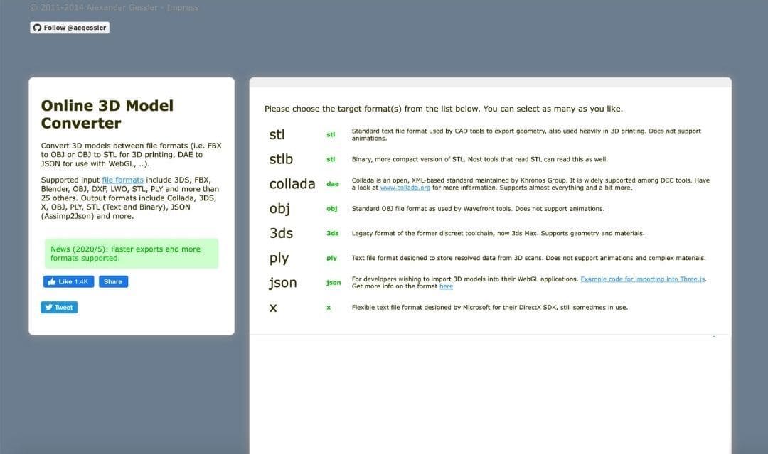 Greentoken has plenty of export formats to choose from