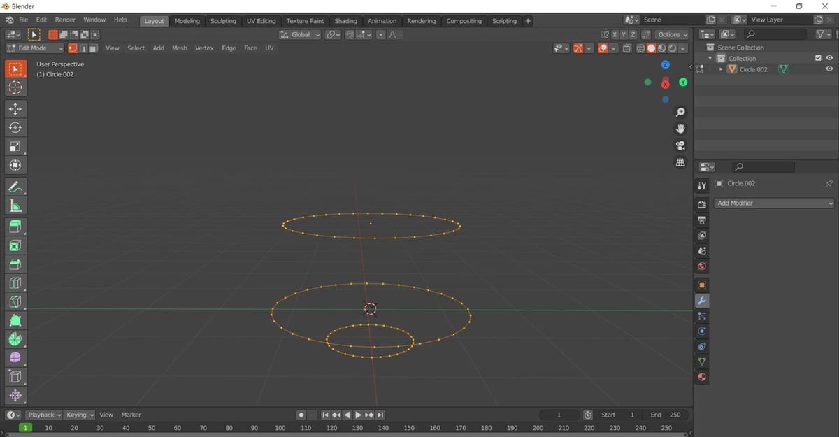 Select all the loops you want to connect