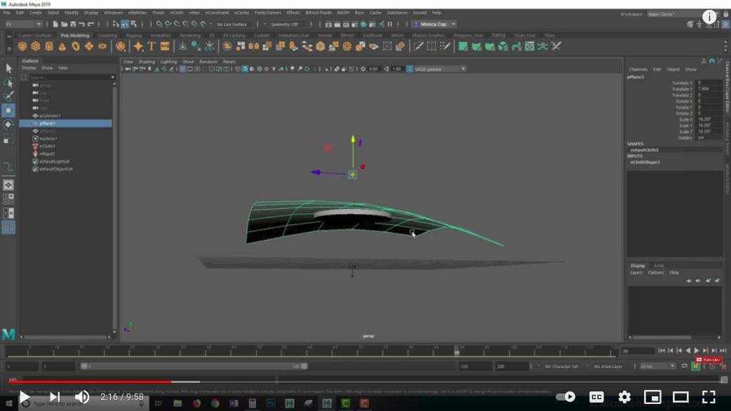 Bring your fabric to life with Maya