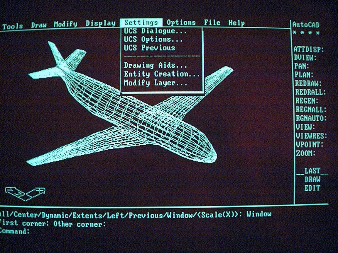 A drawing from AutoCAD version 1982
