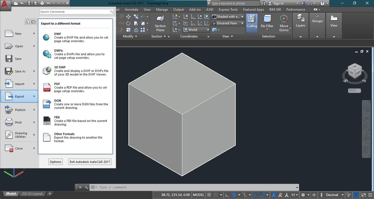 The final step is to save your file as STL