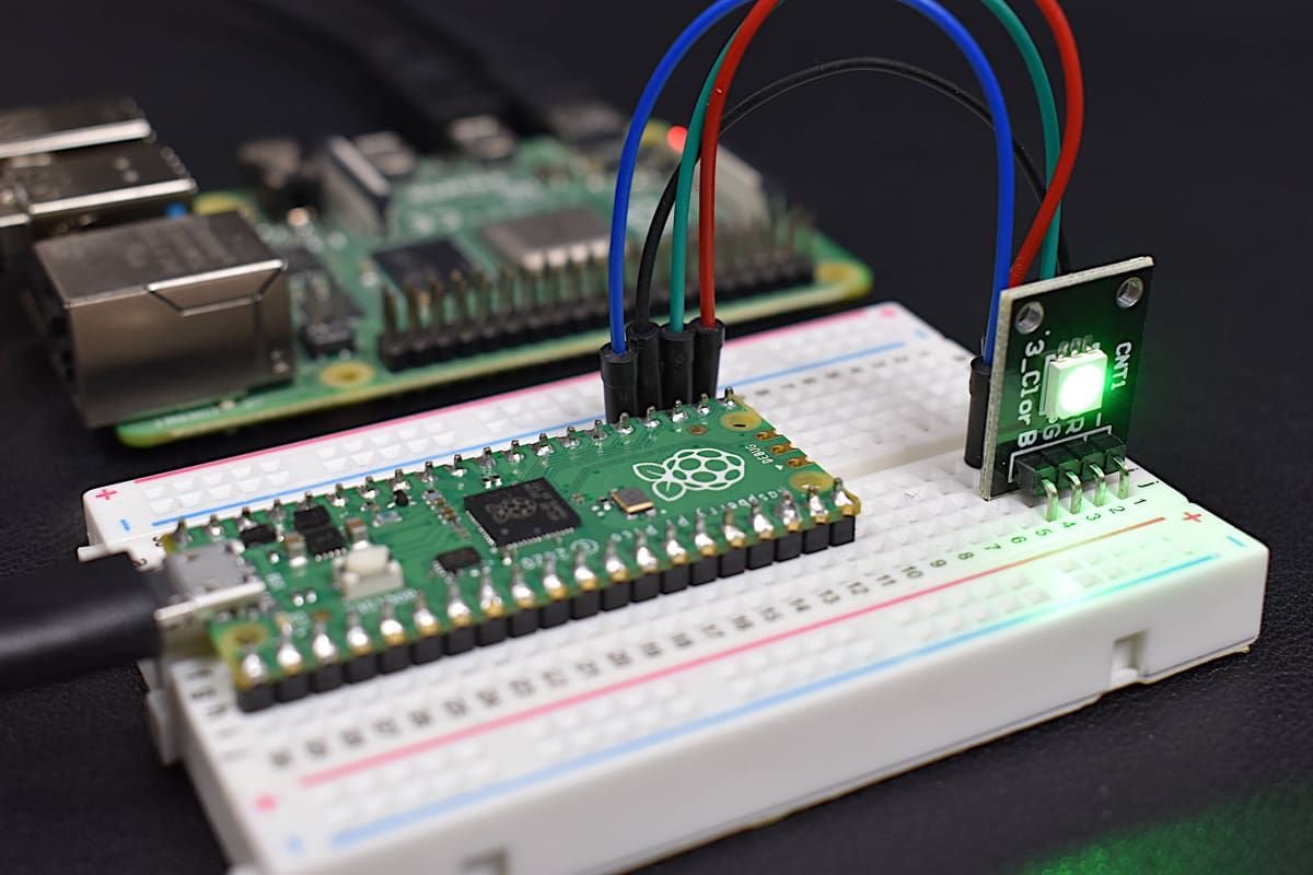 The Pico is breadboard friendly