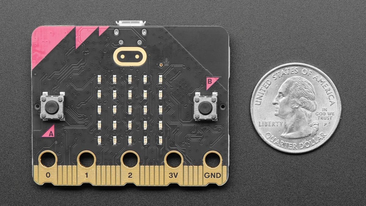 The BBC Micro:Bit V2 costs around $20 online