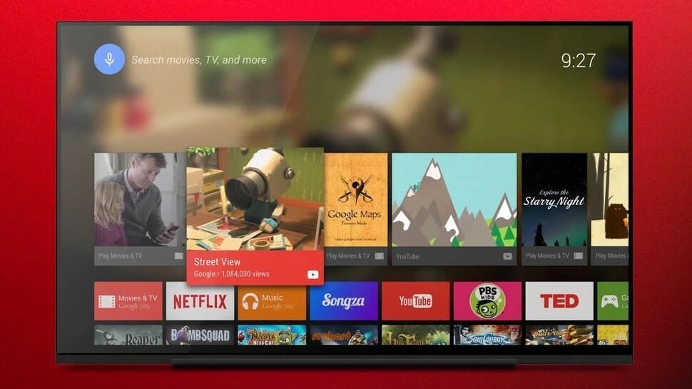 Android TV offers a variety of streaming services ensuring you're never bored
