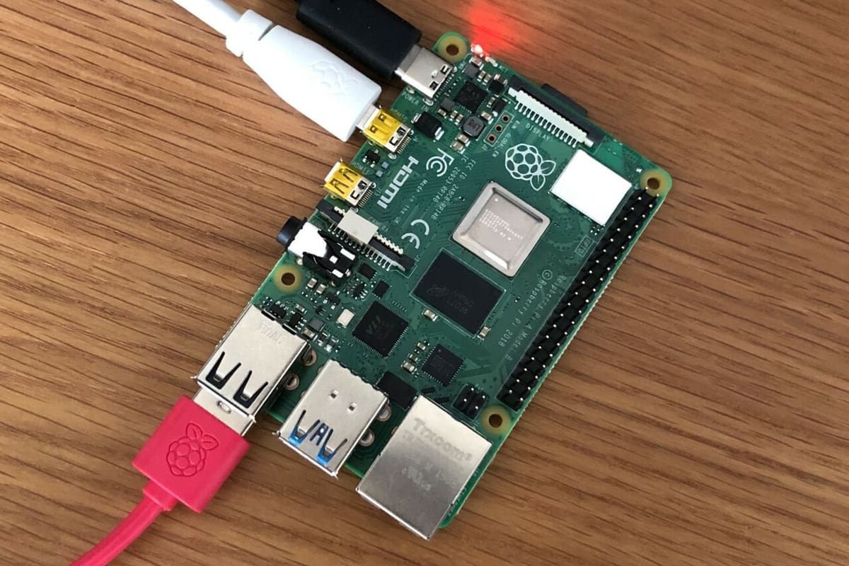 The Pi 4 has a USB C port, so it's up-to-date with 2021 standards