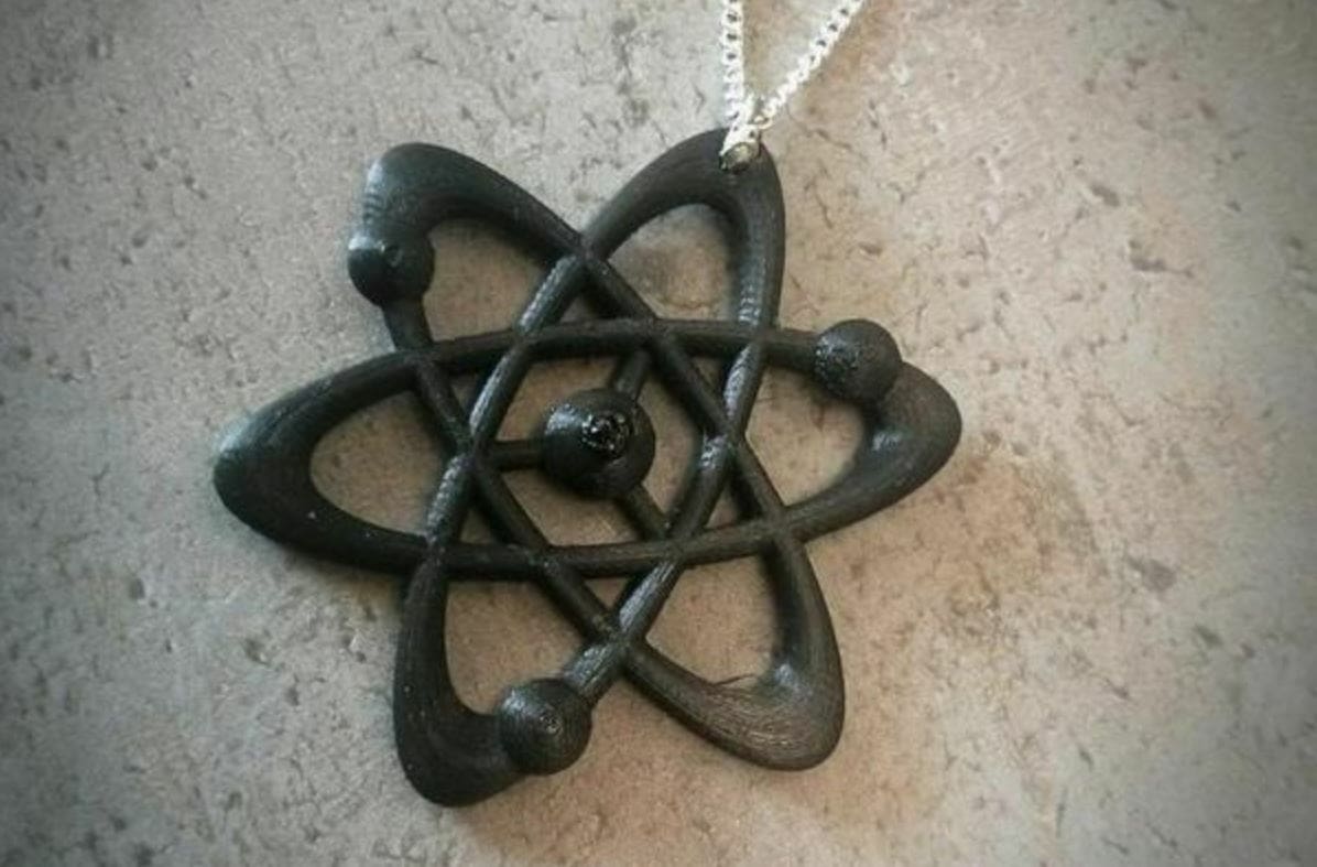 This pendant was designed in OpenSCAD