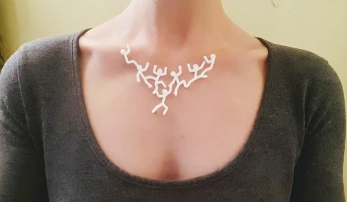 This is a fun and unusual statement necklace