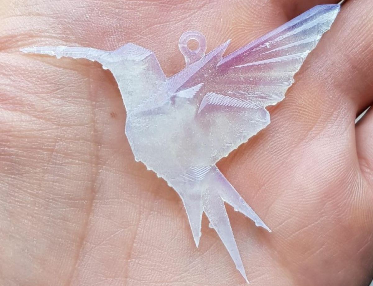 Using clear resin can make this pendant look amazing
